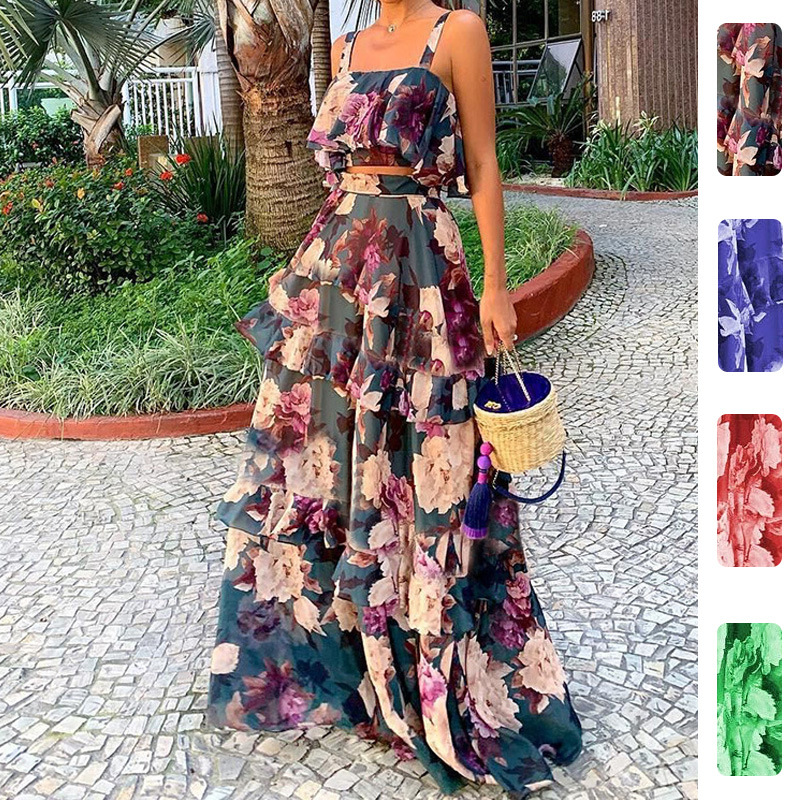 Women's Two Piece Outfits Flor – обзор и цена Romper Floral Print