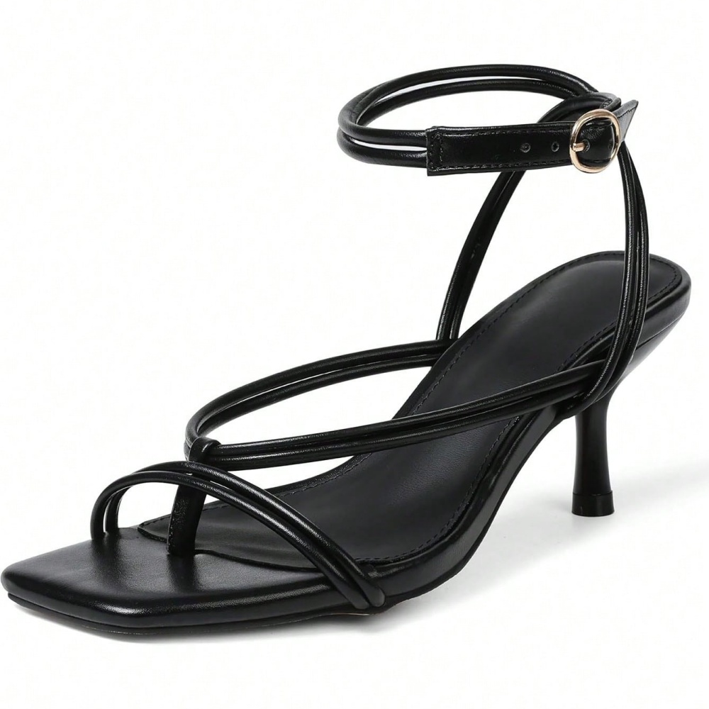 Women's Strappy Buckle Kitten  – обзор и цена Sandal Strappy Heeled