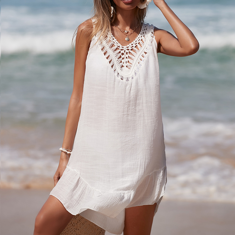 Women V-Neck Backless Hollow O – обзор и цена Cover Up Kaftan