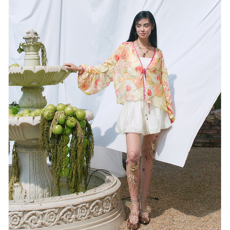ELFSACK Floral Print Sheer Kim – обзор и цена Kimono Sheer Floral