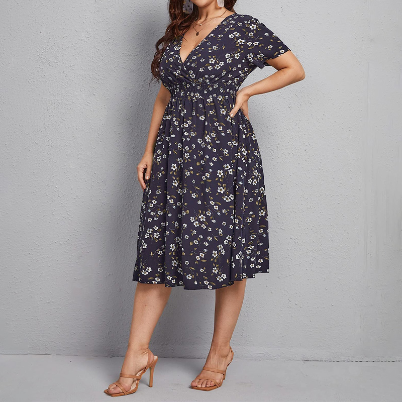 Plus Size Women's Dress, Flowe – обзор и цена Romper Floral Print