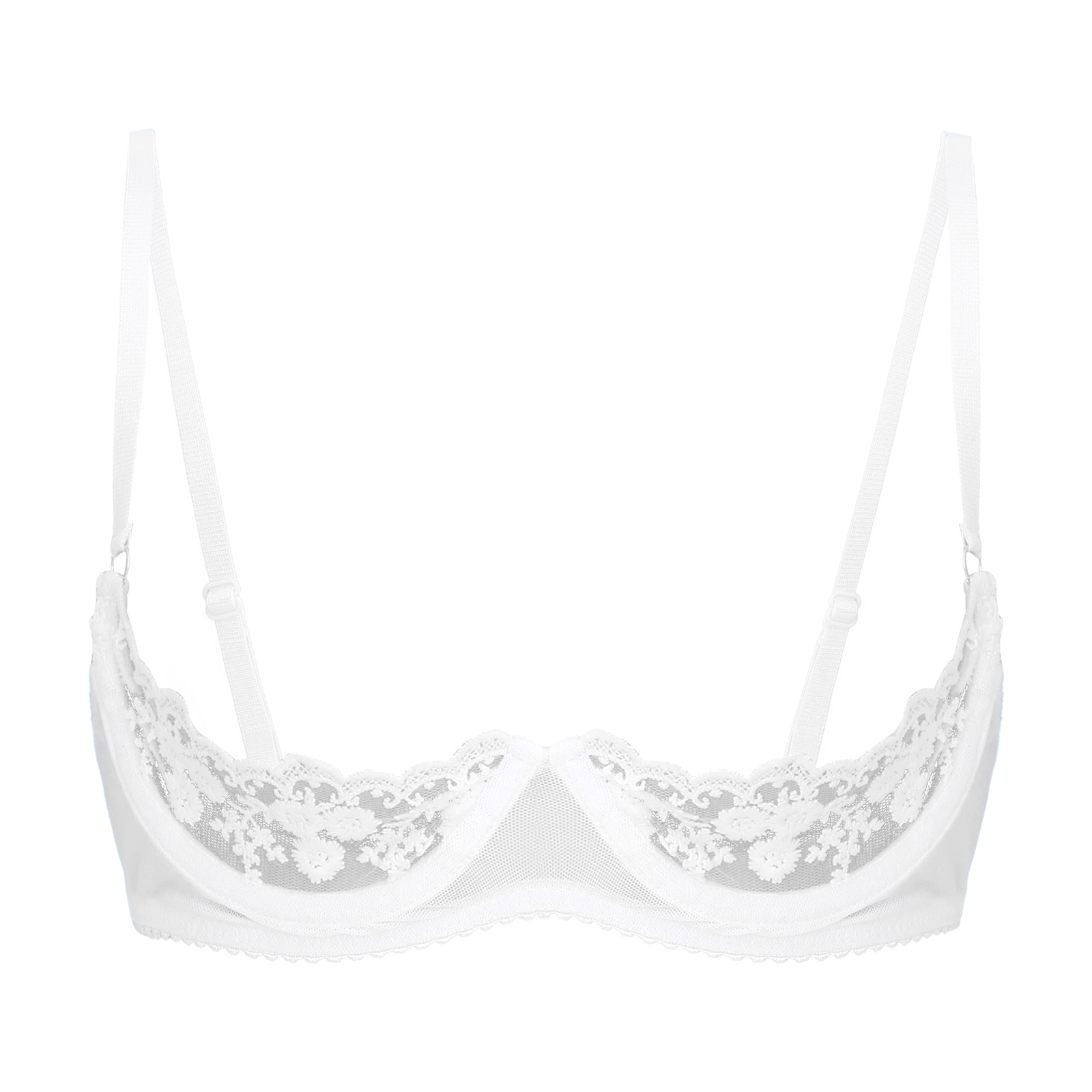 Women's Floral Lace Quarter Cu – обзор и цена Bralette Triangle Set