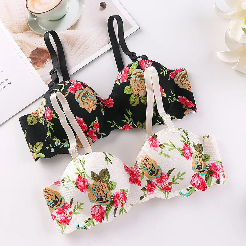Women Sexy Floral Printed Bras – обзор и цена Bralette Triangle Set