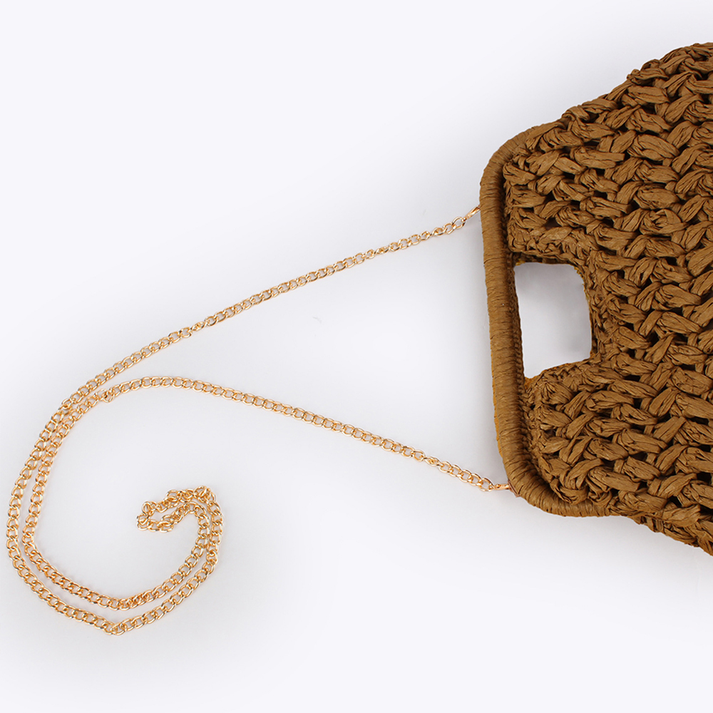 Elegant Ladies Chain Hand Knit – обзор и цена Crochet Bag Raffia