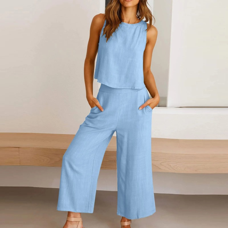2025 New Summer Tops Cotton Li – обзор и цена Linen Pant Wide