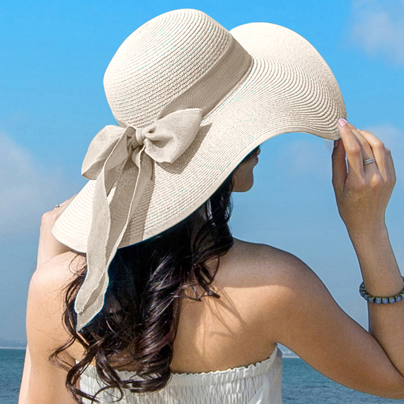 Summer Women Straw Hat Bowknot – обзор и цена Hat Floppy Wide