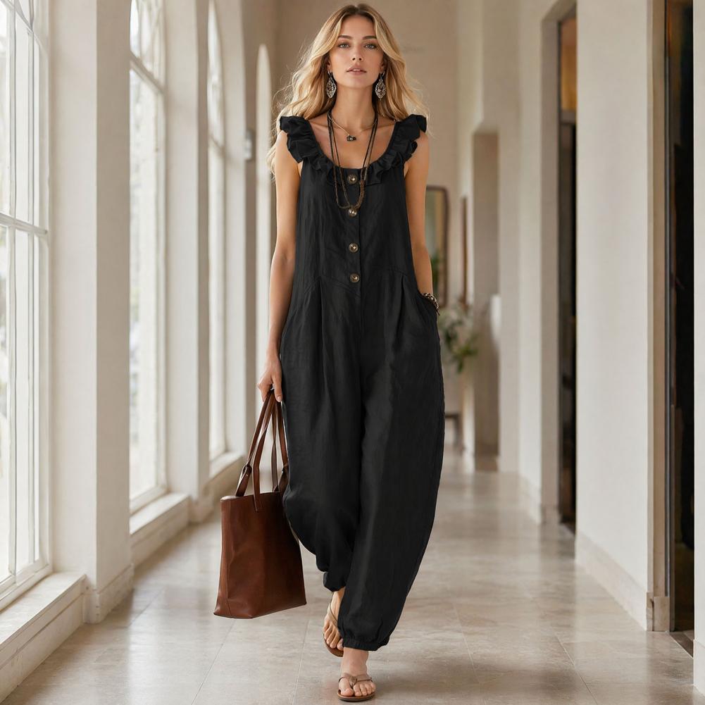 Relaxed Fit Romper Women Women – обзор и цена Jumpsuit Linen Relaxed