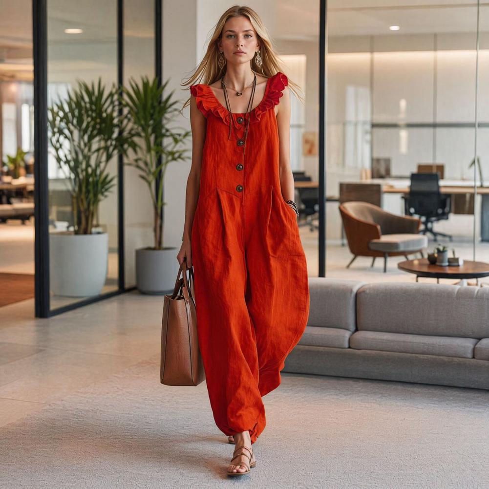 Relaxed Fit Romper Women Women – обзор и цена Jumpsuit Linen Relaxed