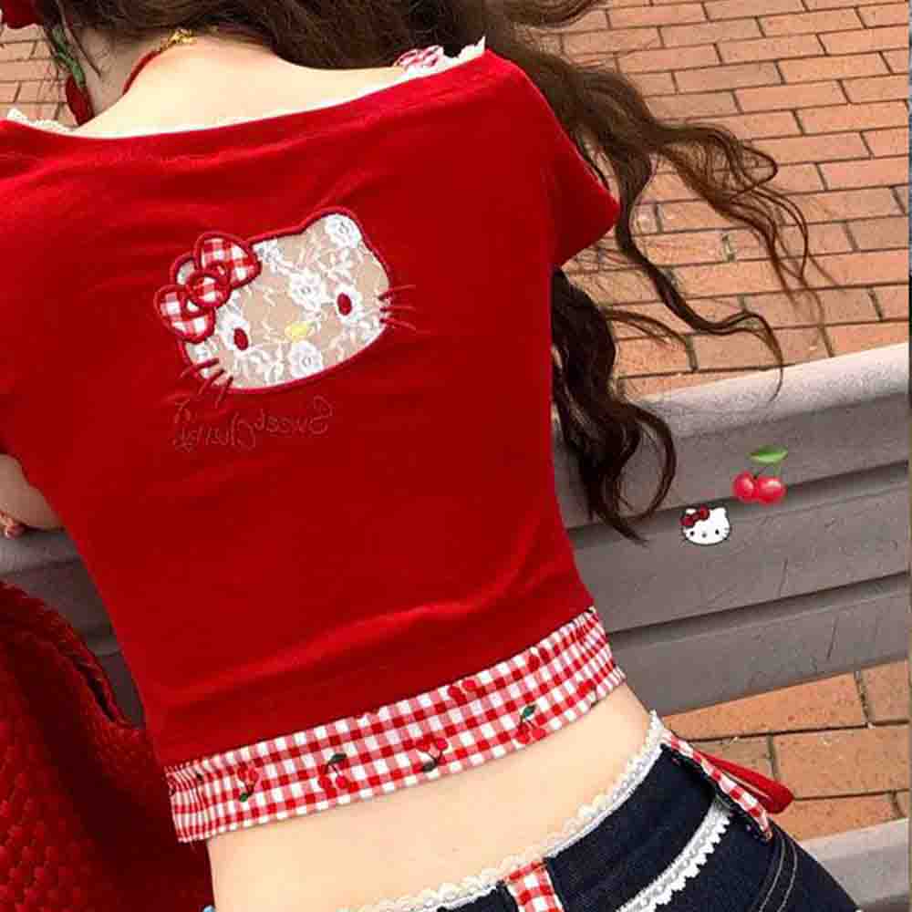 Hello Kitties Summer Women's S – обзор и цена Blouse Off Shoulder