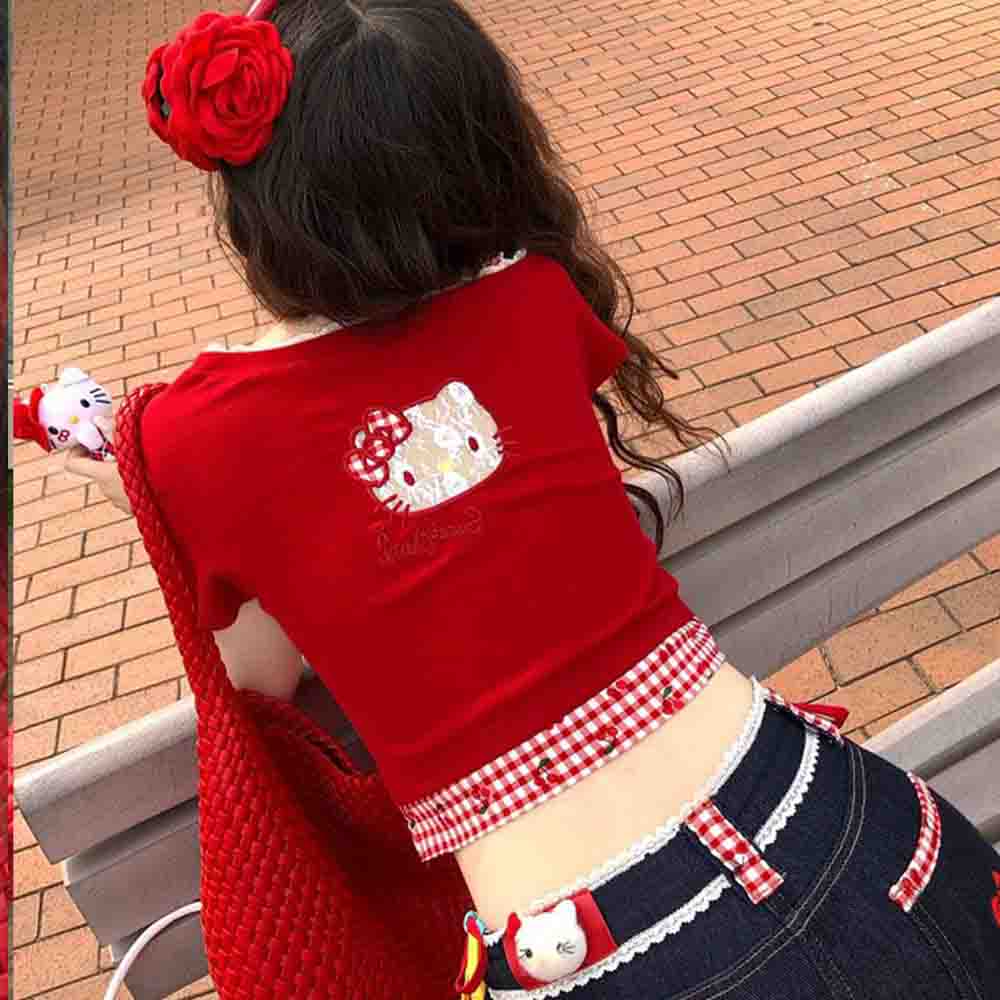 Hello Kitties Summer Women's S – обзор и цена Blouse Off Shoulder