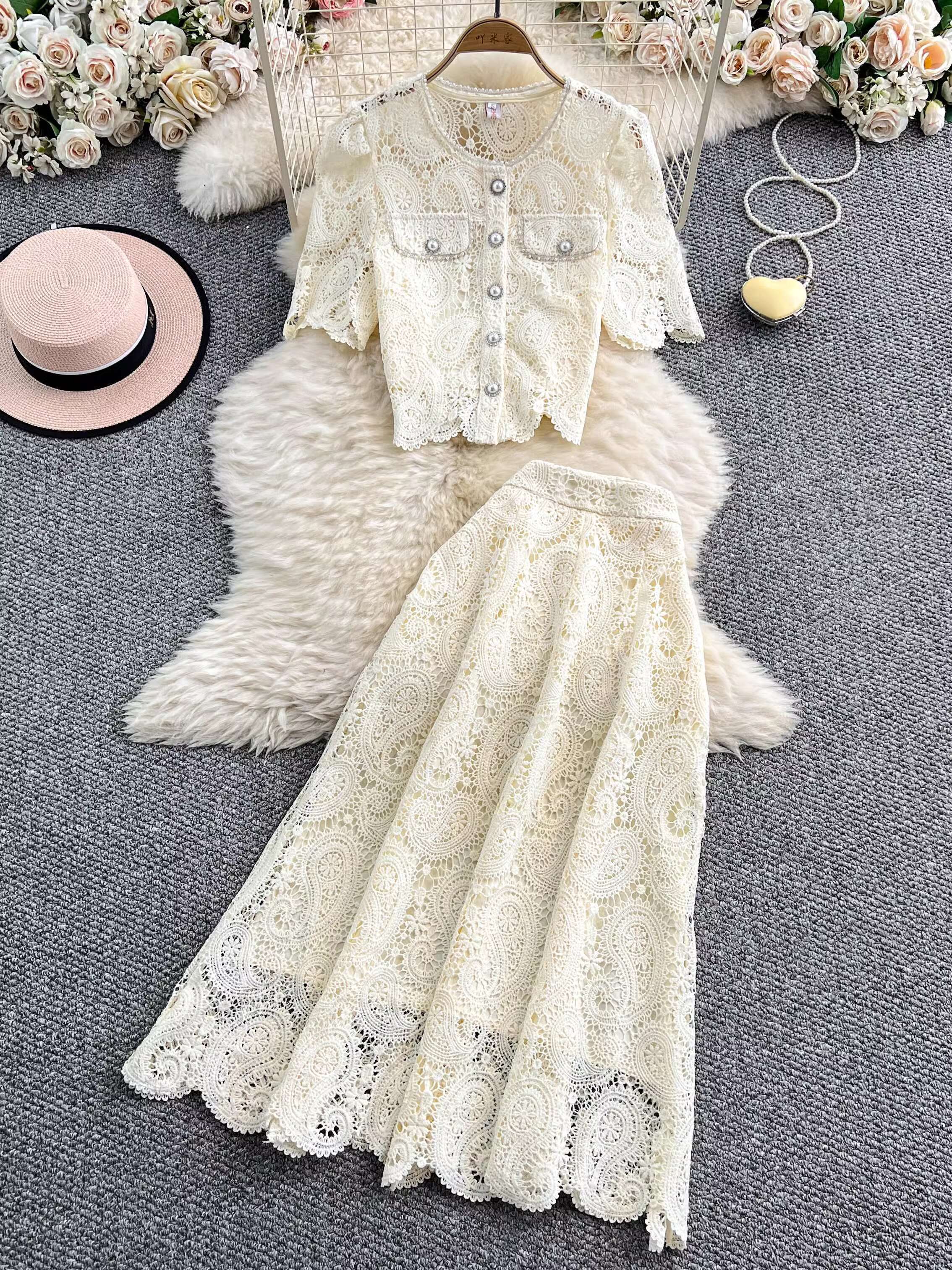 Elegant Pearl Long Dress Suits – обзор и цена Midi Skirt Floral