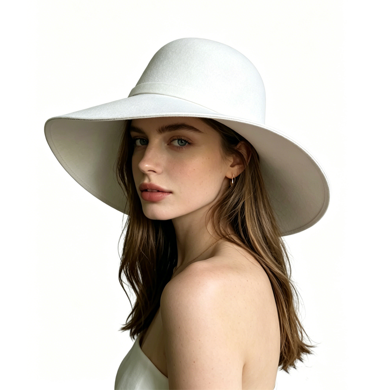 White Dome-shaped Ladies' Hat  – обзор и цена Hat Floppy Wide