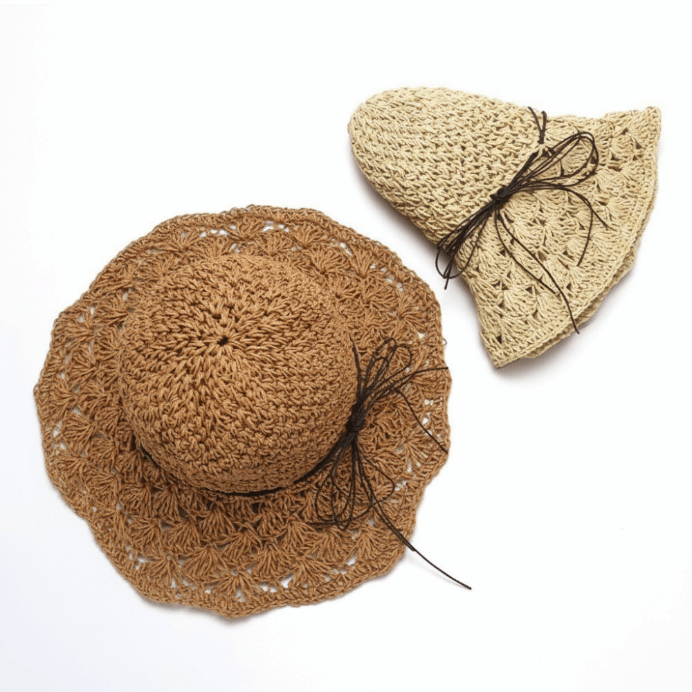 Handwoven Crochet Straw Hat Fo – обзор и цена Hat Floppy Wide