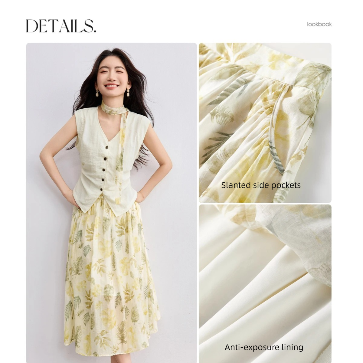 SENTUBILA Elegant Skirt Holida – обзор и цена Midi Skirt Floral