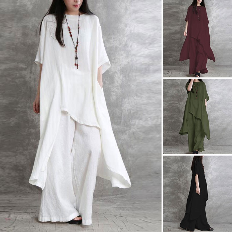 Women's Cotton Linen 2-piece S – обзор и цена Linen Pant Wide