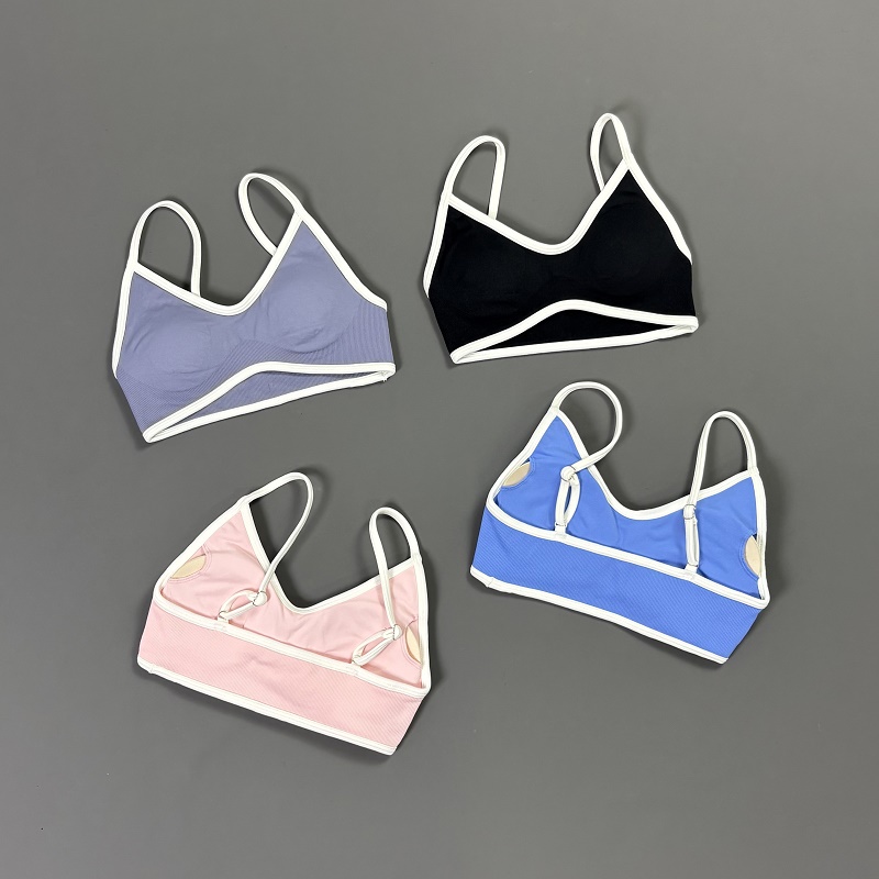 Women Contrastline Yoga Bra V  – обзор и цена Crop Top Crochet