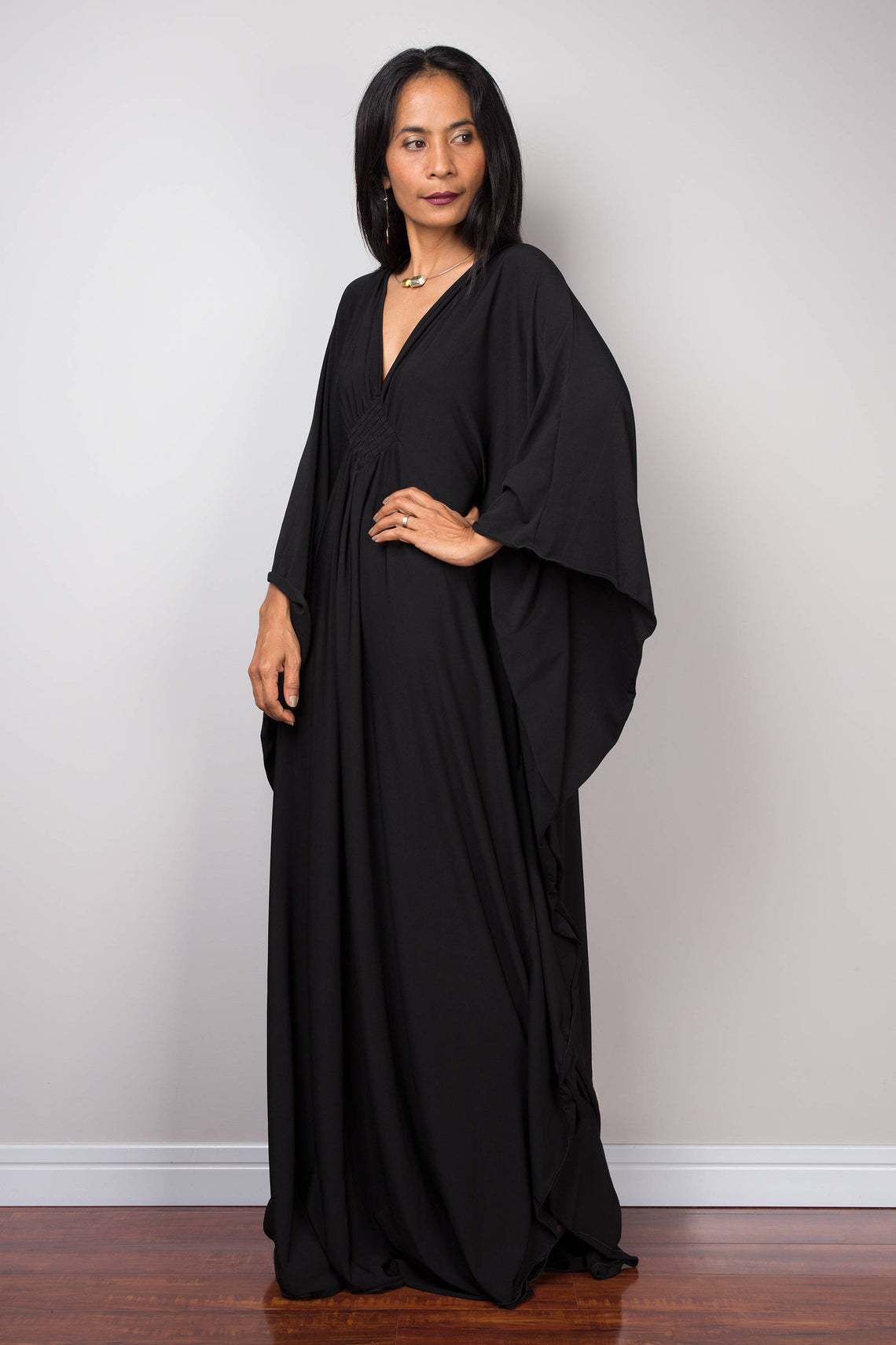 Women Solid Color Cover Up V N – обзор и цена Cover Up Kaftan