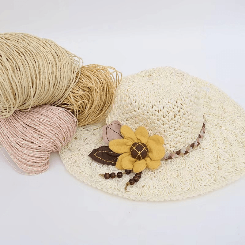 200g 2ply Cotton Raffia Yarn f – обзор и цена Crochet Bag Raffia
