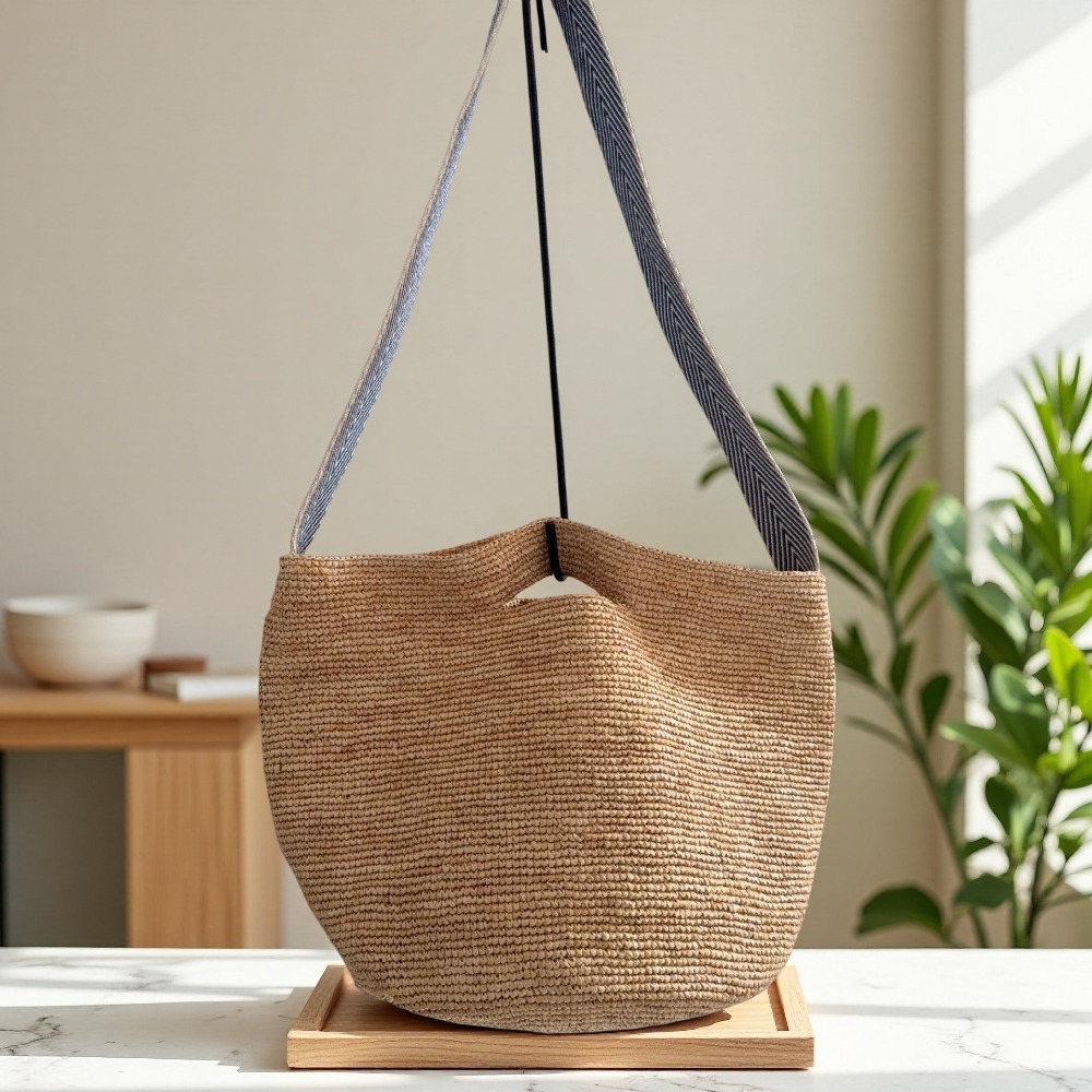 New Raffia Rainbow Bucket Bag  – обзор и цена Crochet Bag Raffia