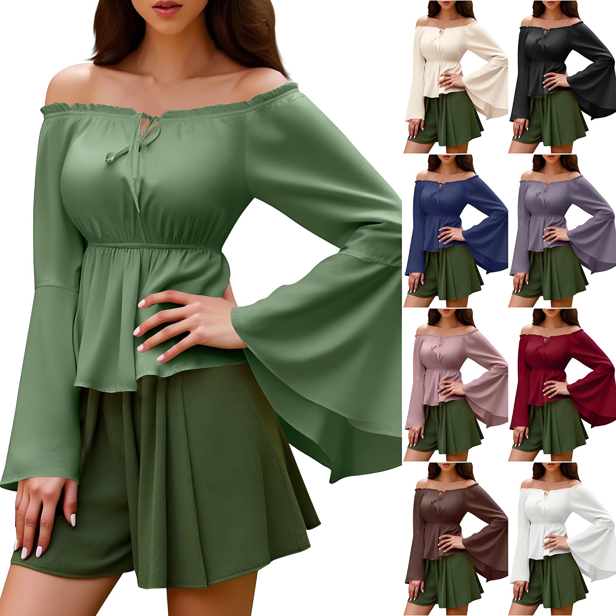 Renaissance Blouse Peasant Wom – обзор и цена Blouse Off Shoulder