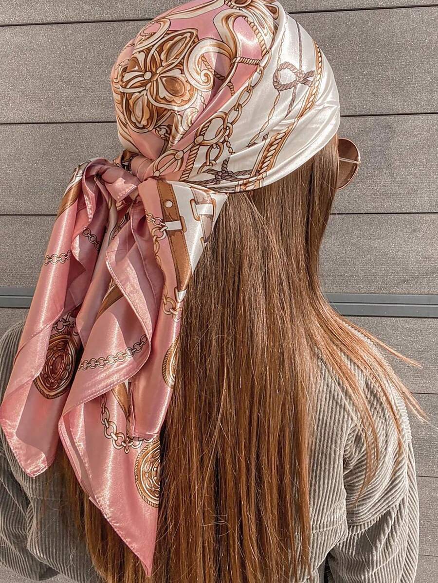 1pc Women's Light Pink Printed – обзор и цена Headband Summer Knit