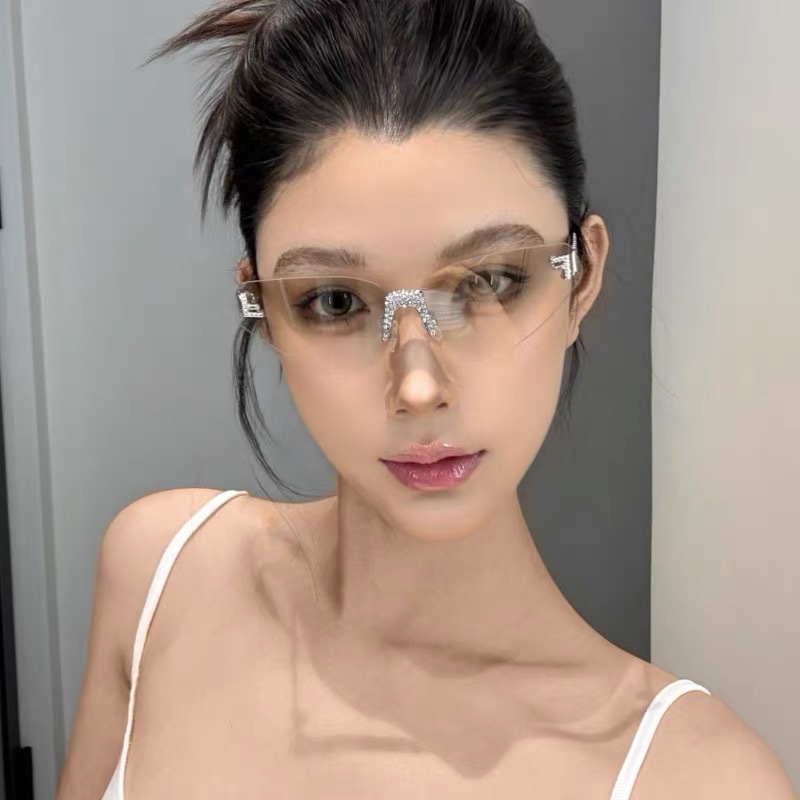 Women's Sexy Cat Eye Rimless R – обзор и цена Sunglasses Cat Eye