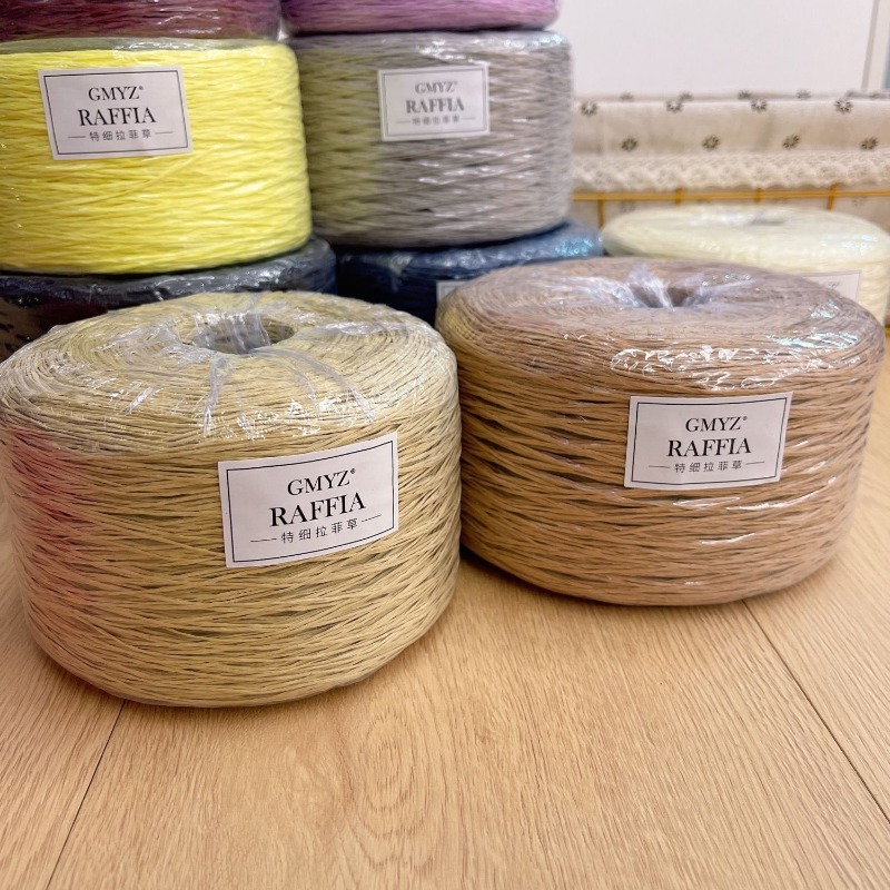 250g/pcs Thin Flat Raffia Yarn – обзор и цена Crochet Bag Raffia
