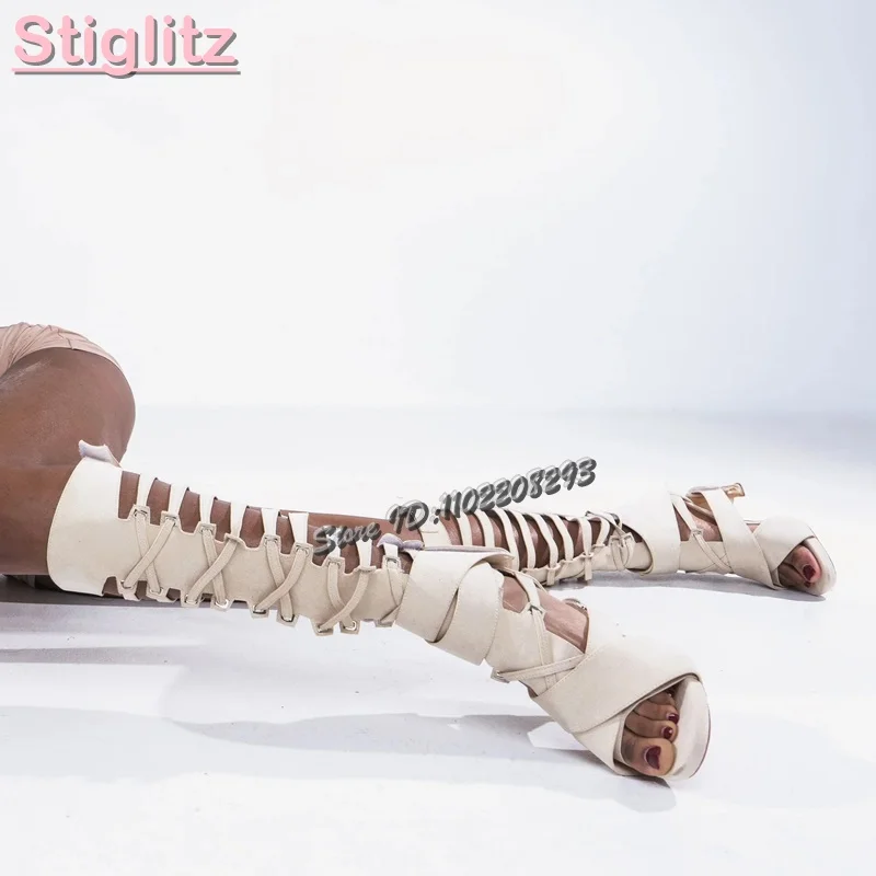 Retro Cross-tied Roman Sandals – обзор и цена Sandal Strappy Heeled