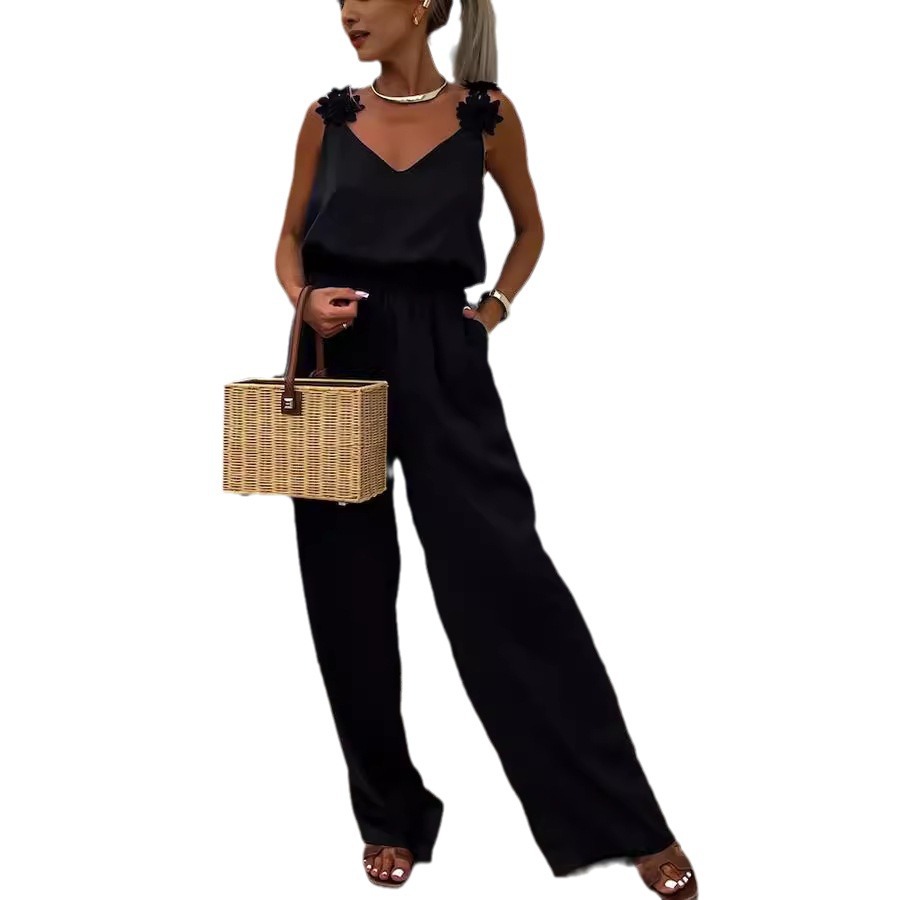 Casual Jumpsuit Strappy Sleeve – обзор и цена Jumpsuit Linen Relaxed