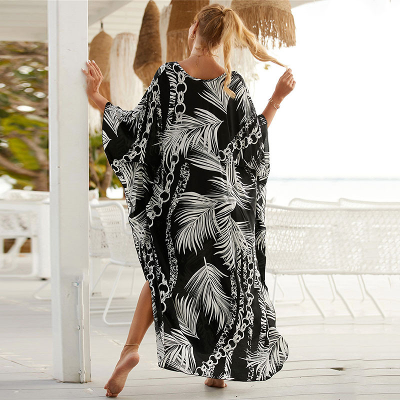 Women's Plus Size Animal Print – обзор и цена Cover Up Kaftan