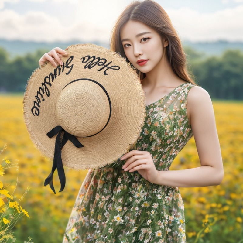 1pc Summer Floppy Beach Hats f – обзор и цена Hat Floppy Wide