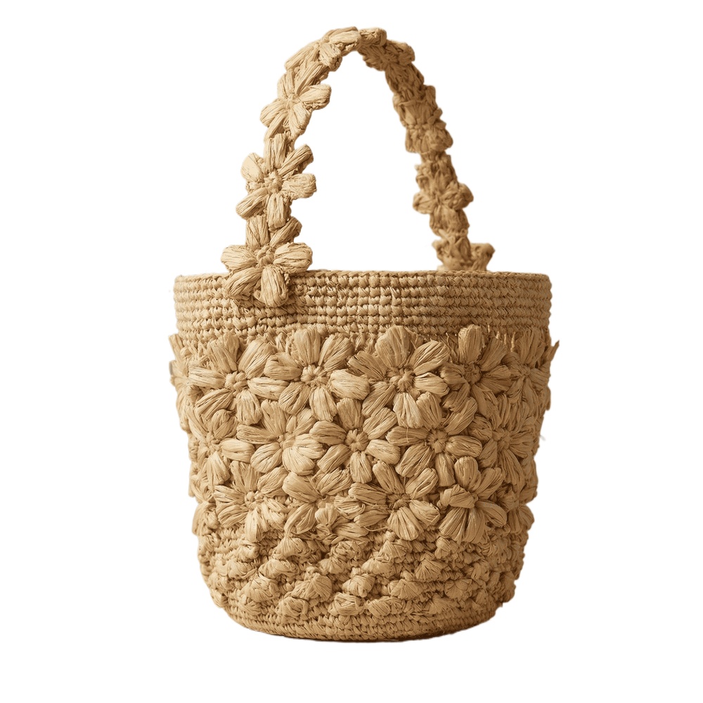 Women Summer Raffia Woven Buck – обзор и цена Crochet Bag Raffia