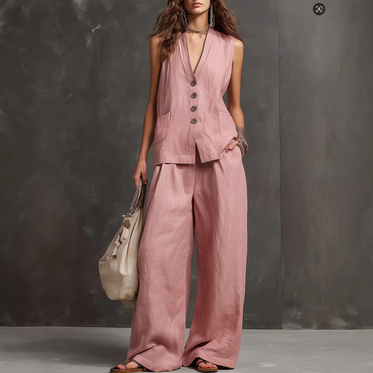 2026 summer women's clothing l – обзор и цена Linen Pant Wide