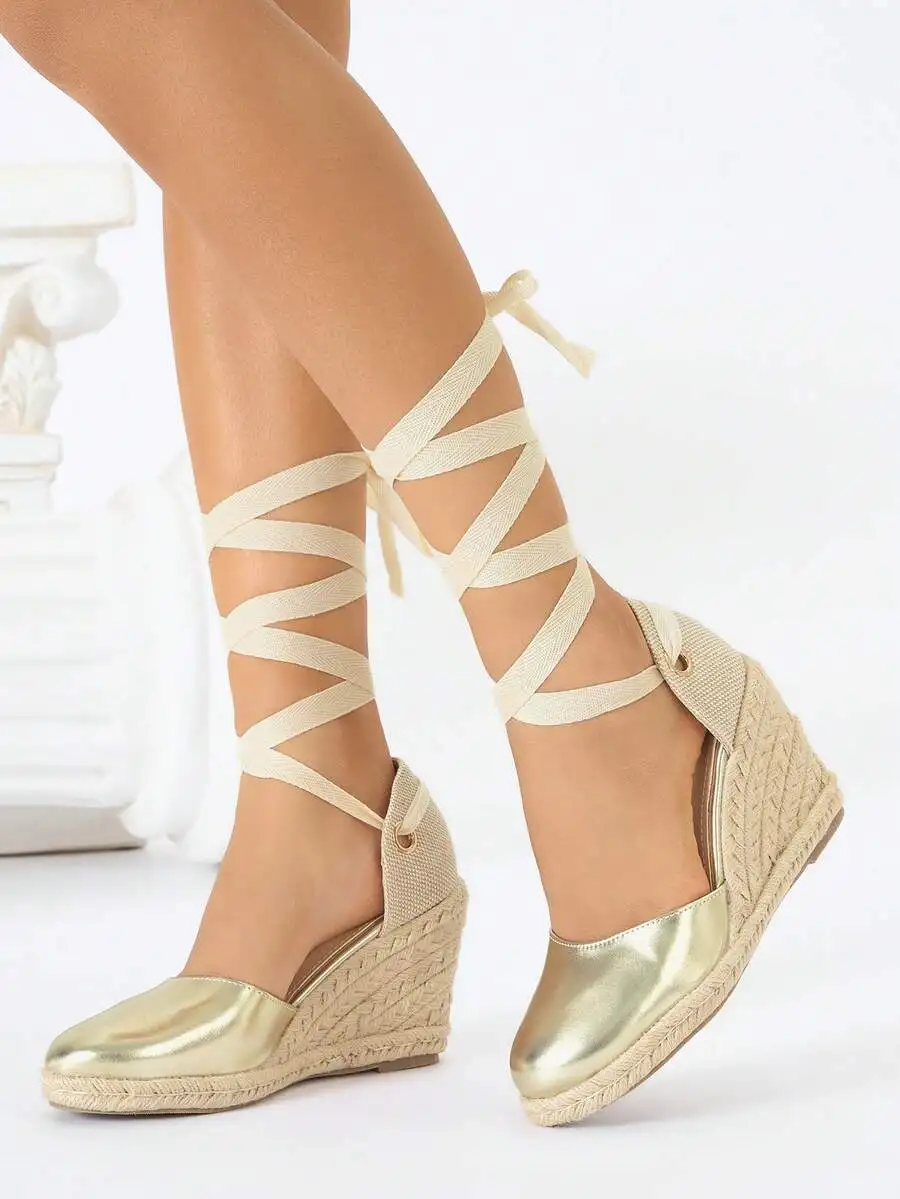 Metallic Cap Toe Espadrille We – обзор и цена Wedge Espadrille Women