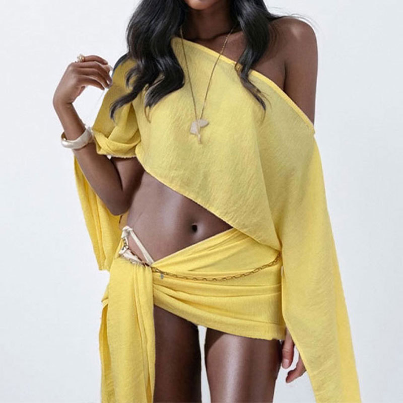 Women Two Pieces Sets Summer C – обзор и цена Crop Top Crochet